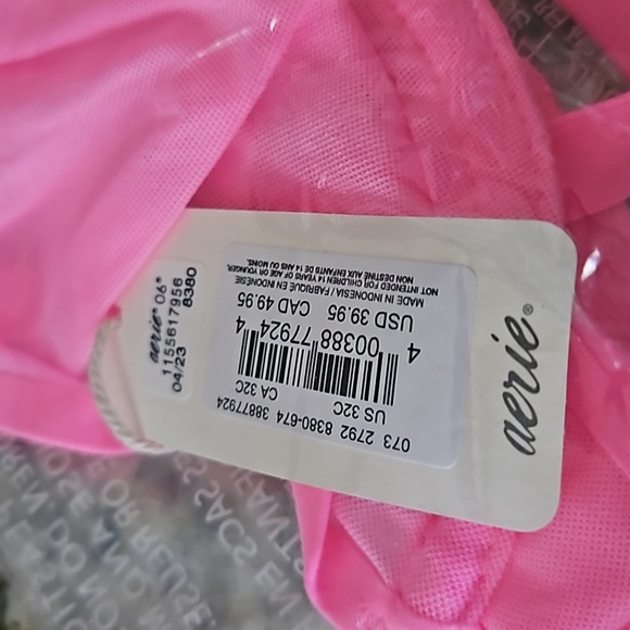 *NWT* Aeri Smoothez Unlined Mesh Bra - Picture 7 of 12